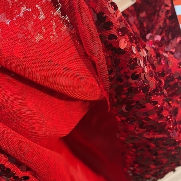Cat & Jack skirt girls red sequin skirt New Size - Picture 7 of 12